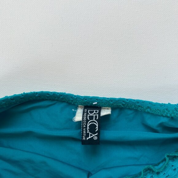 Becca by Rebecca Virtue Turquoise Blue / Teal Two Piece Bikini Swim Suit - Picture 7 of 7